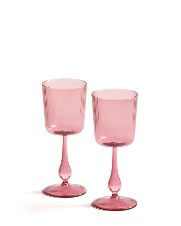 R+D.LAB Набор из двух бокалов Luisa Calice, цвет розовый - изображение 1